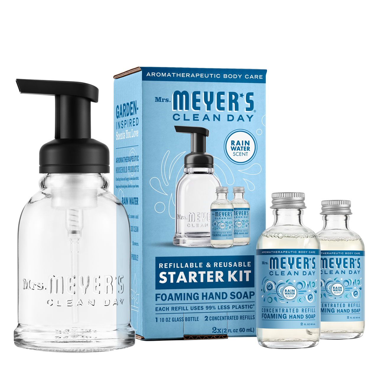 Rain Water Foaming Hand Soap Concentrate Starter Kit